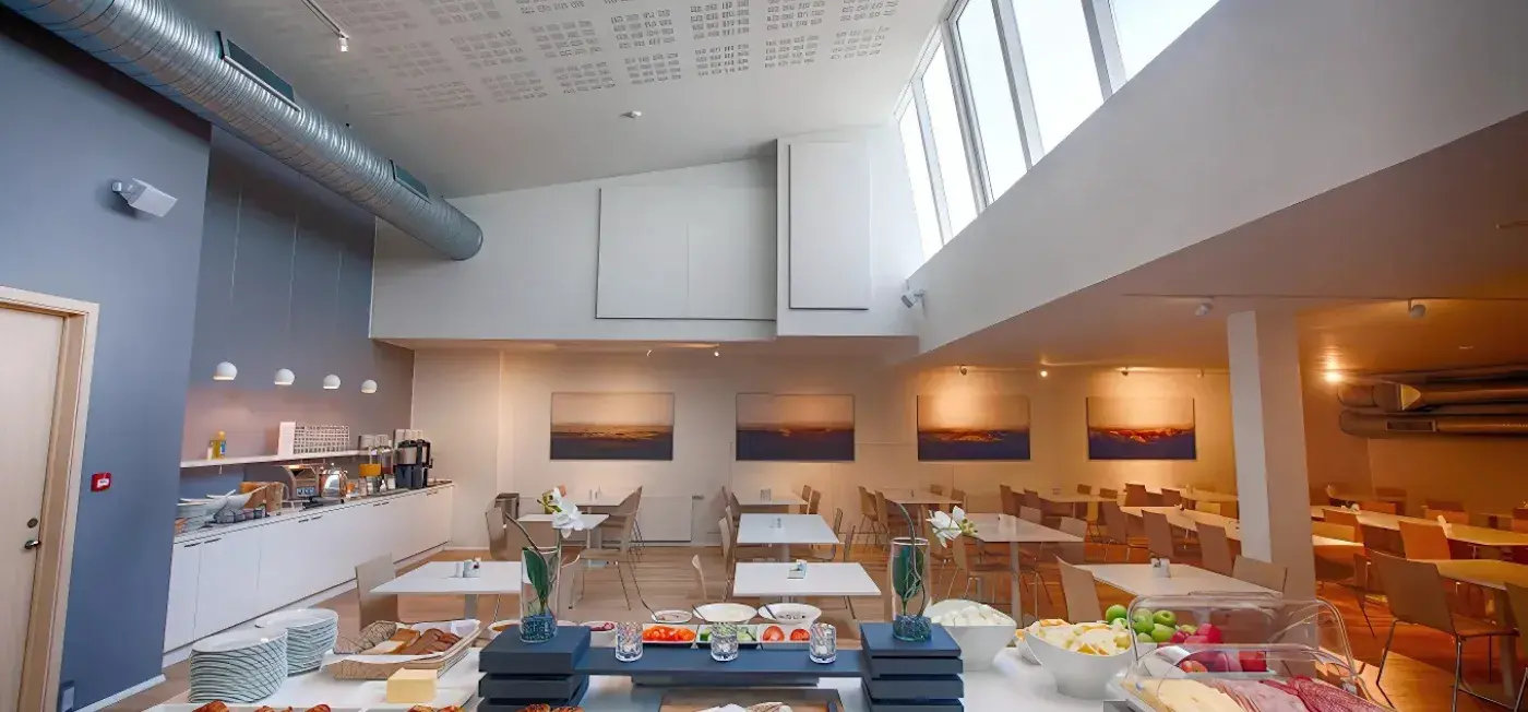 Breakfast area view of Reykjavik Lights Hotel by Kea